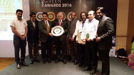 MIAL awarded the Platinum rating by Indian Green Building Certification at the Green Buildings Award 2016