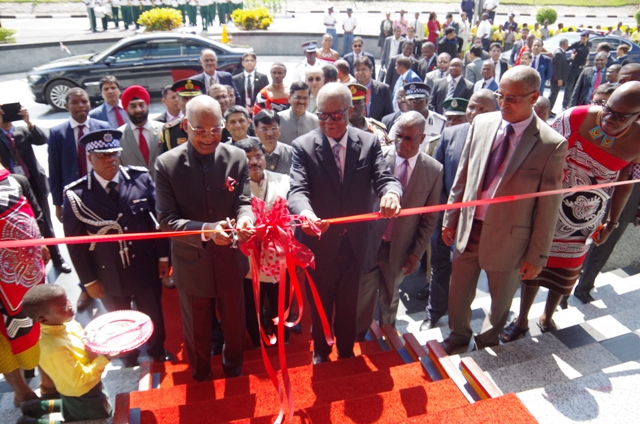 President of India and PM of Swaziland unveil Angelique’s Royal Science and Technology Innovation Park