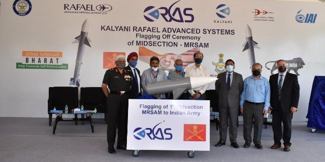 KRAS rolls out the first delivery of 1000 MRSAM Missile Kits for the Indian Army and Air Force 
