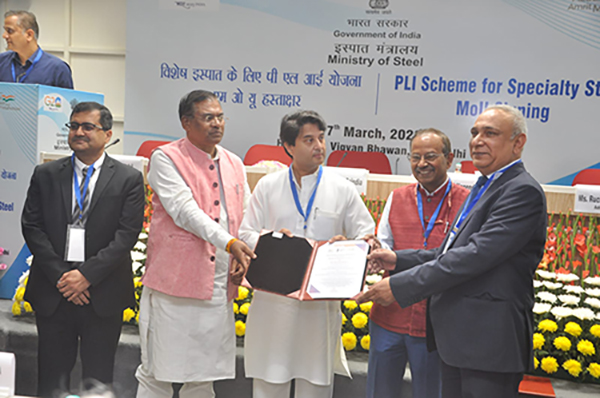 Tata Steel signs MoUs with the Ministry of Steel under the PLI scheme