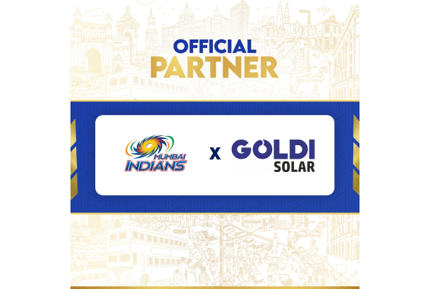 Goldi Solar announces its partnership as the Official Partner of Mumbai Indians