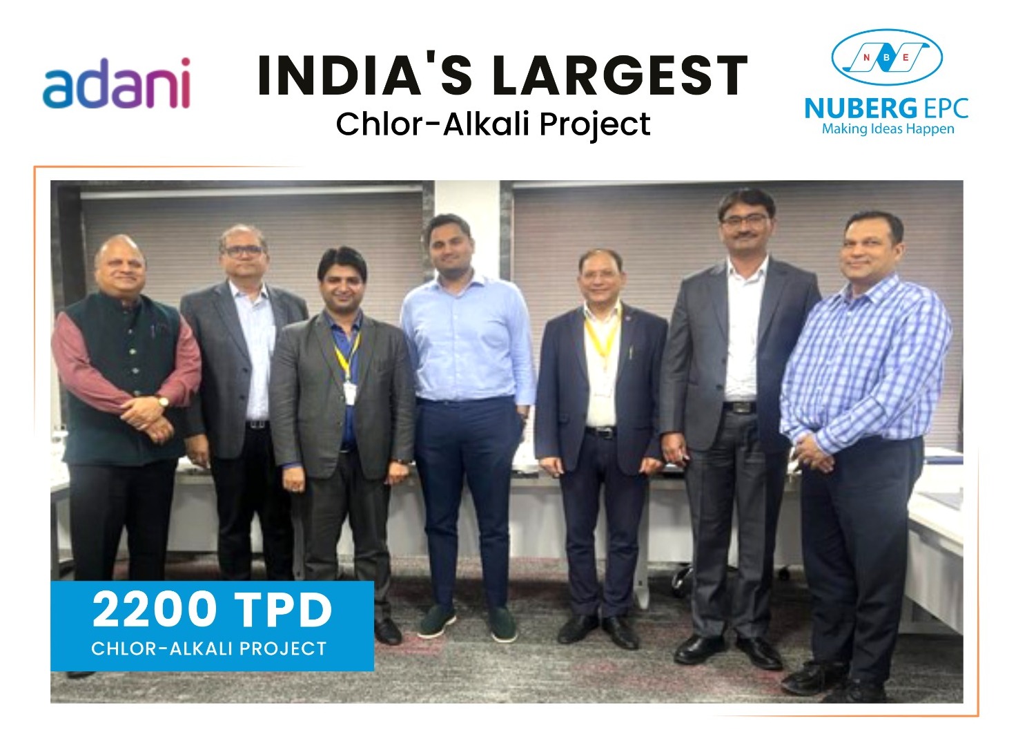 Nuberg EPC spearheads India’s largest Chlor-Alkali project for Adani Group  