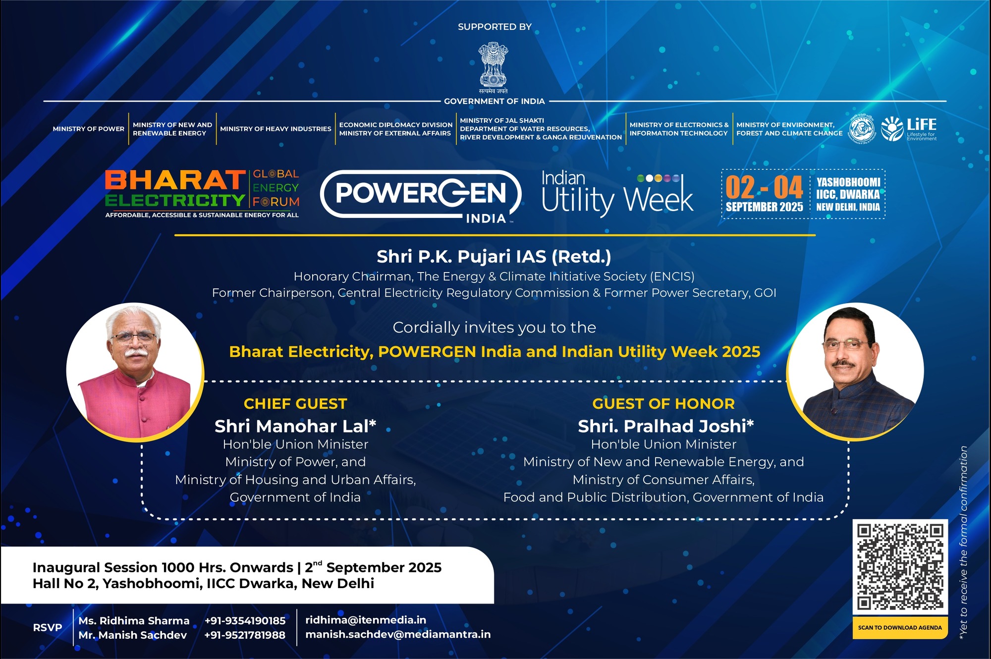 Bharat Electricity, POWERGEN India & Indian Utility Week 2025 – India’s premier clean energy and power sector event in New Delhi