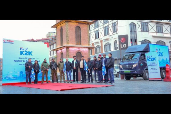 Eicher Pro X EV Sets India Book of Records with First Fully Loaded Kashmir–Kanyakumari Electric Truck Run Eicher Pro X EV Sets India Book of Records with First Fully Loaded Kashmir–Kanyakumari Electric Truck Run