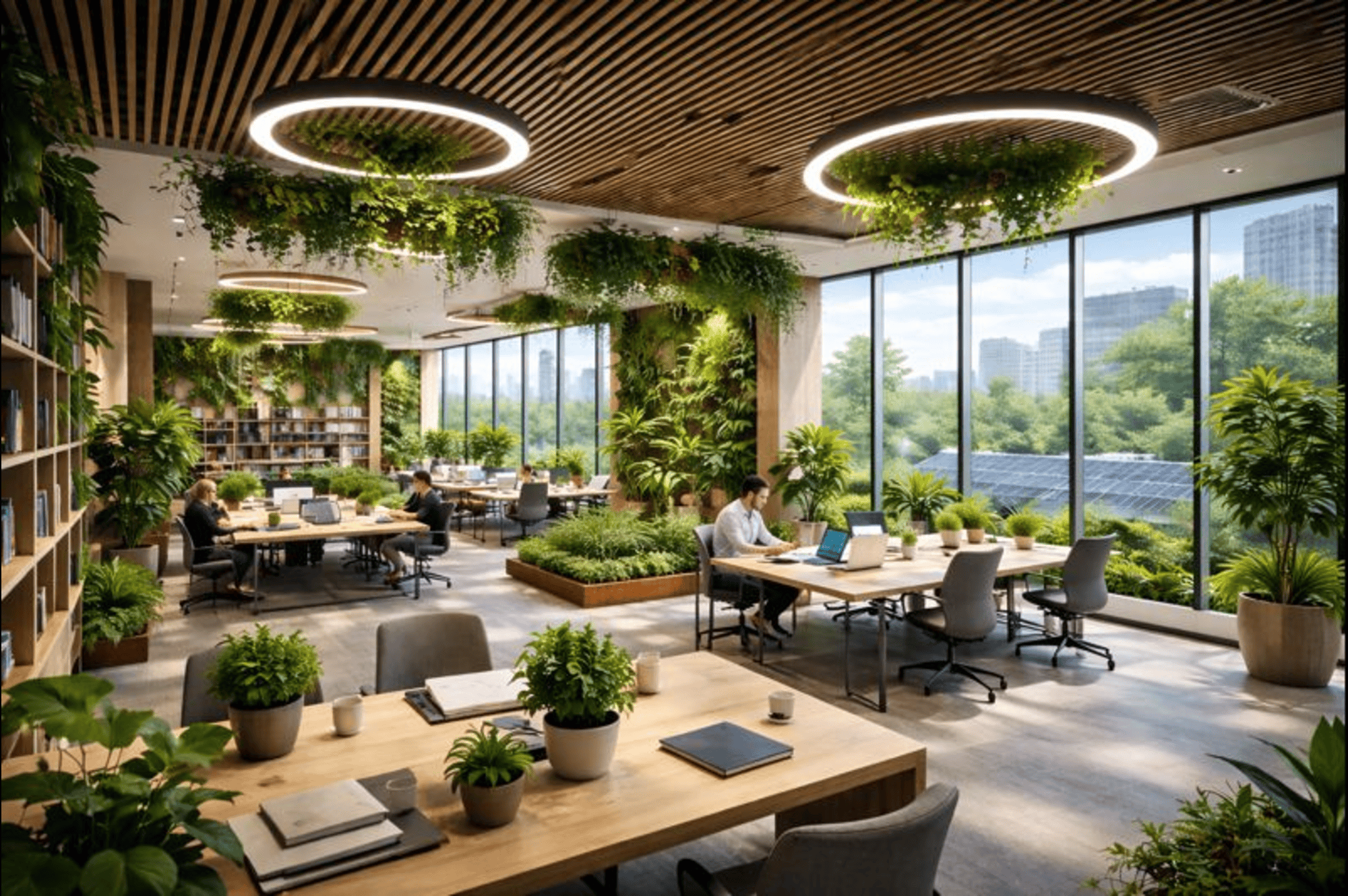 Sustainability & Innovation: Re-imagining Workspaces through Green Initiatives and Smart Design