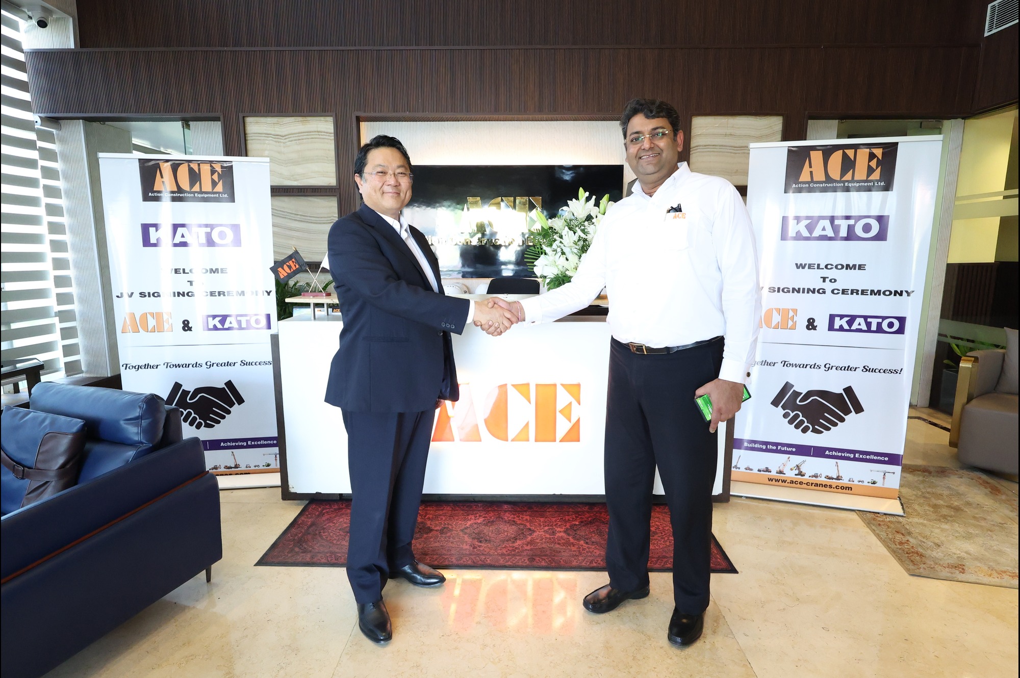 Action Construction Equipment and Kato Works Join Hands to Manufacture High Capacity & High-End Cranes in India Action Construction Equipment and Kato Works Join Hands to Manufacture High Capacity & High-End Cranes in India