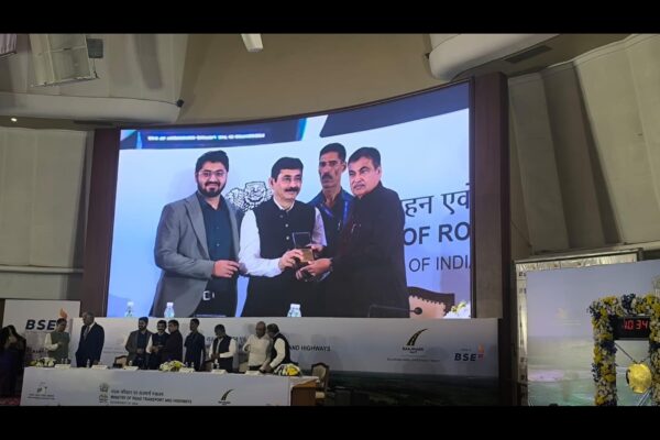 Chaitanya Projects Consultancy honoured by Union Minister Nitin Gadkari as Technical Representative at NHAI’s Raajmarg InvIT BSE Listing