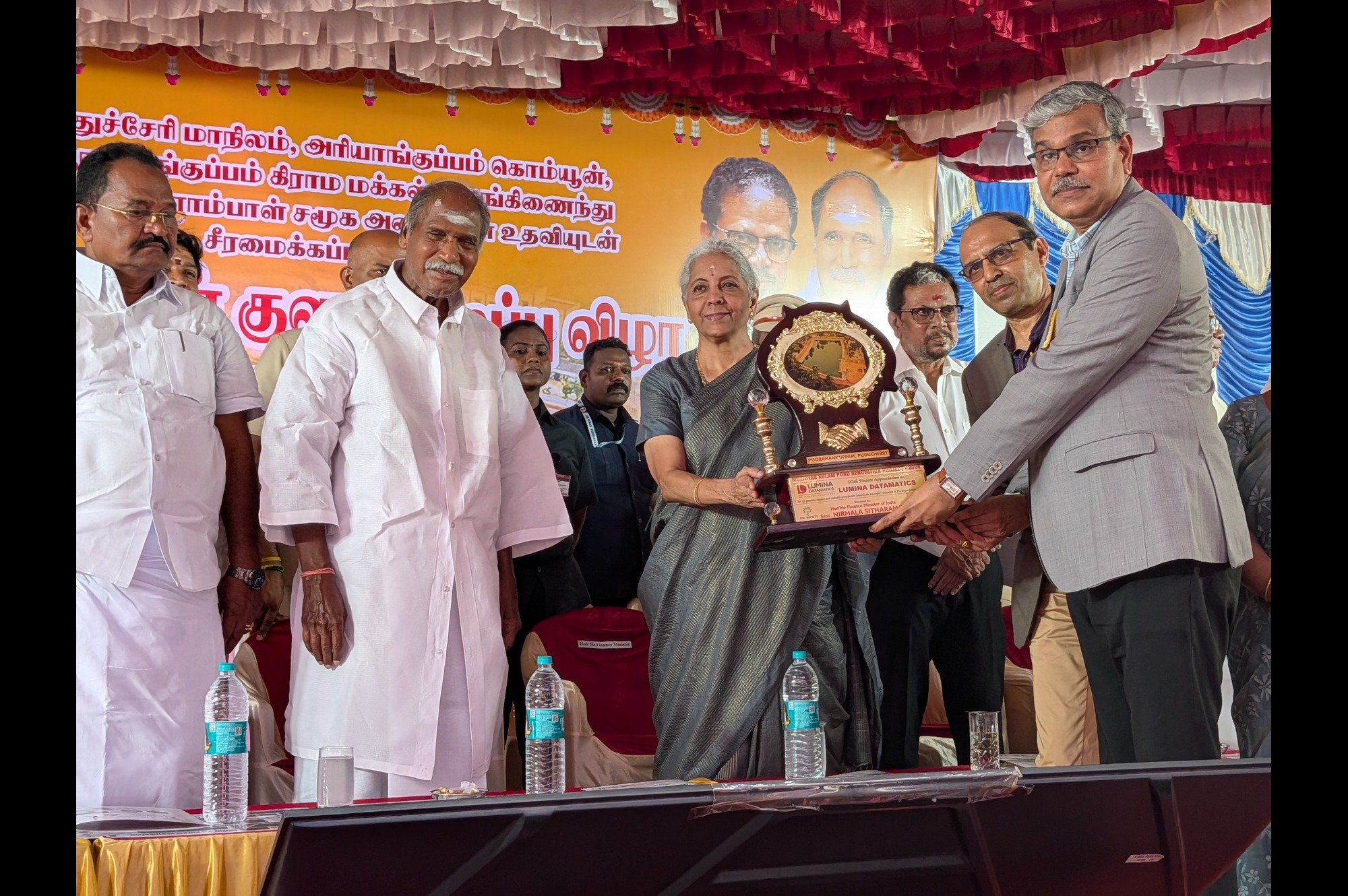 Union Finance Minister Nirmala Sitharaman Inaugurates Muzhiyan Kulam