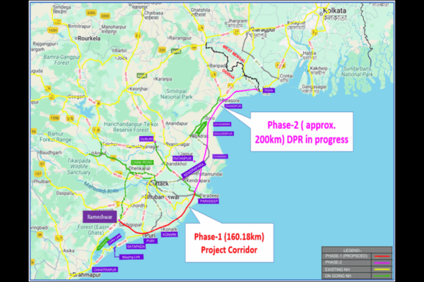 Cabinet Approves 160-km Coastal Highway Project Between Rameshwar and Paradip in Odisha