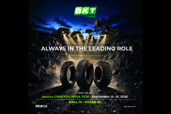 BKT to showcase Advanced Off-Highway Tyre Solutions at Bauma ConExpo India 2026 BKT to showcase Advanced Off-Highway Tyre Solutions at Bauma ConExpo India 2026