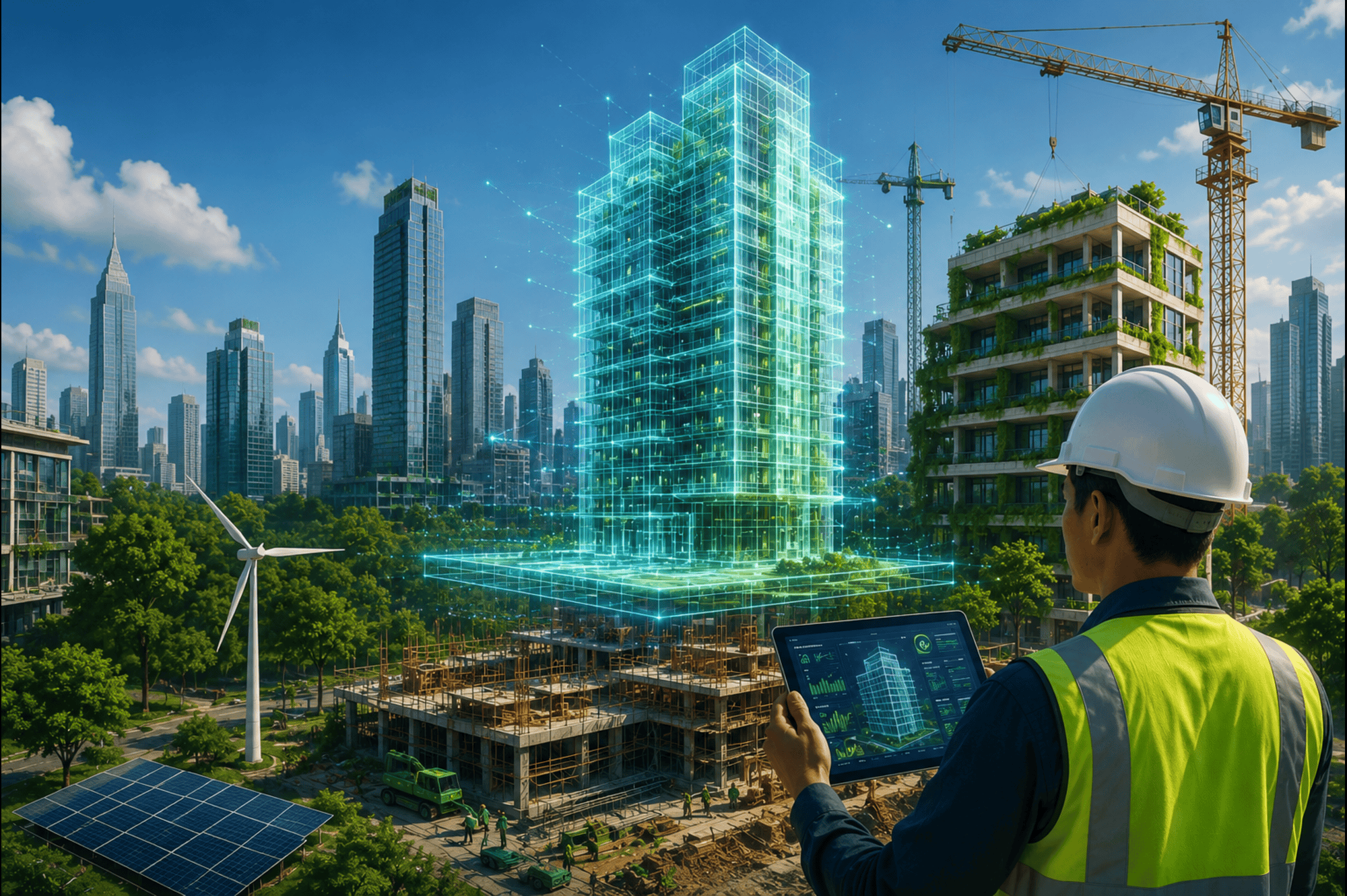 AI Meets Green Construction: Can Digital Twins Help Deliver Truly Sustainable Infrastructure?