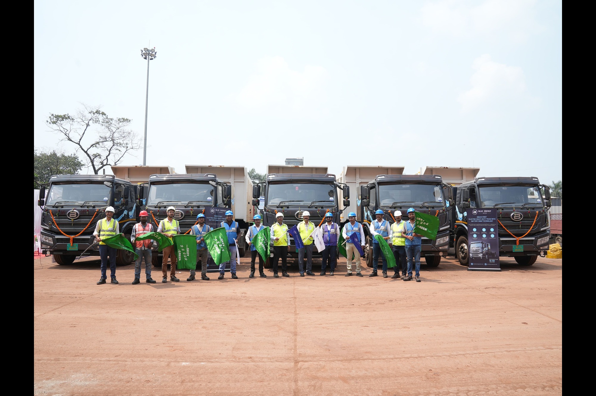 Tejas Cargo Deploys Blue Energy Motors Electric Truck for Dalmia Cement Operations